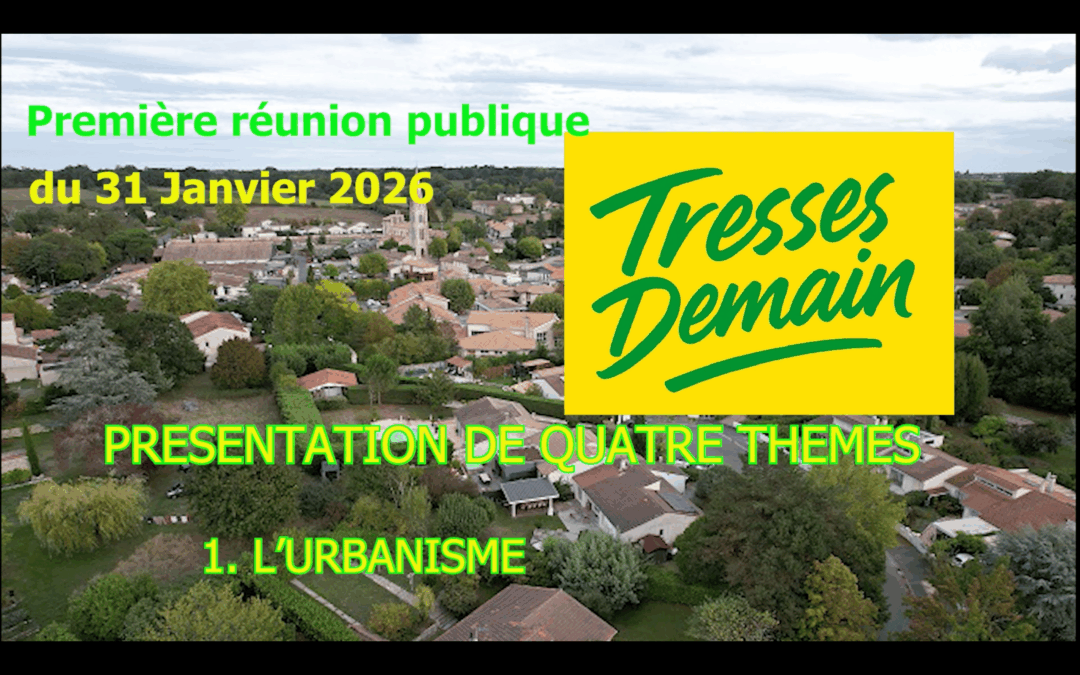 Vidéo 2 : Urbanisme (1ère réunion publique)