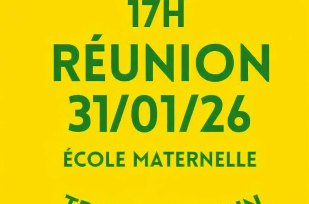 1ère Réunion publique