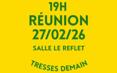 DERNIÈRE RÉUNION PUBLIQUE